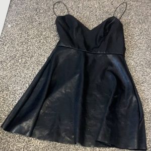 Extra Small Faux Leather Black Love...Ady Dress